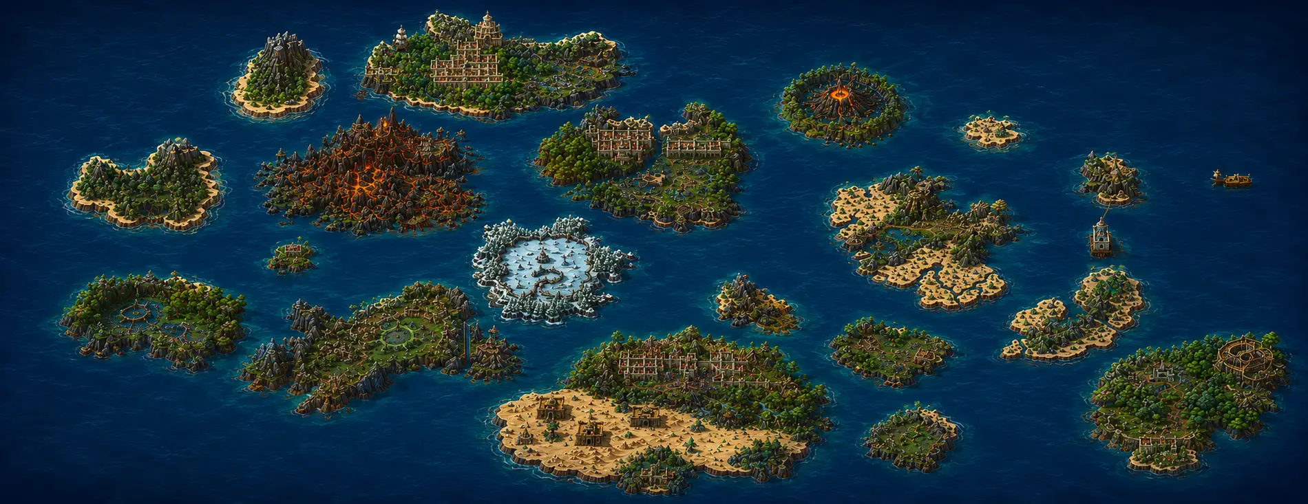 Trecho ampliado do mapa de Johto, usado como terreno atrás das cartas